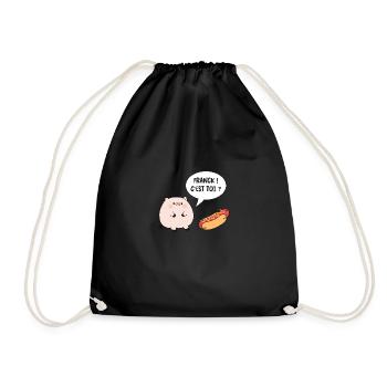 hot dog - Sac de sport léger - noir - Devant
