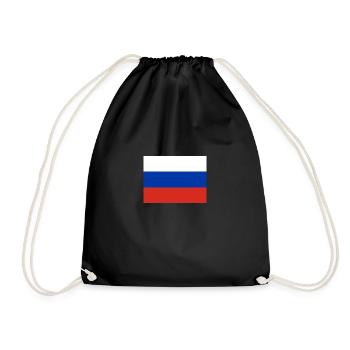 Drapeau russe - Sac de sport léger - noir - Devant