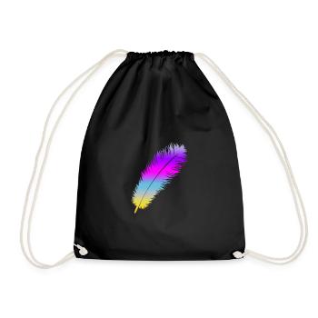 Feather Feeling #1 - Turnbeutel - Schwarz - Vorne