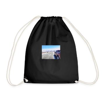 American Road Trip - Drawstring Bag - black - Front