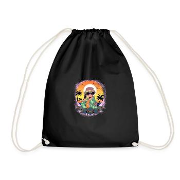 happy humor anniversaire cadeau génial geek - Sac de sport léger - noir - Devant
