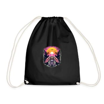 Gift Idea Sayings Gift Jokes Statement Joke Geek - Drawstring Bag - black - Front