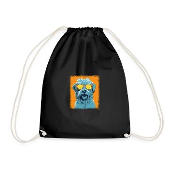beagle gifts beagle dogs dogwalking funny - Turnbeutel - Schwarz - Vorne