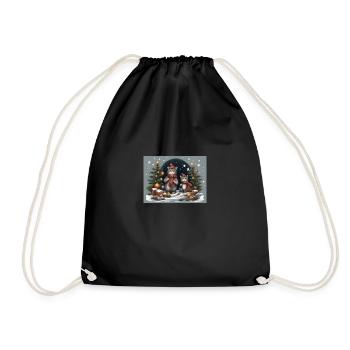 Chatons de Noël - Sac de sport léger - noir - Devant