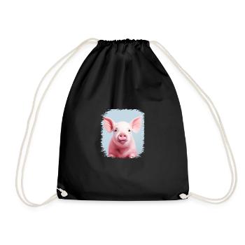 drôle citation arrière-cour griller citation humour porc - Sac de sport léger - noir - Devant
