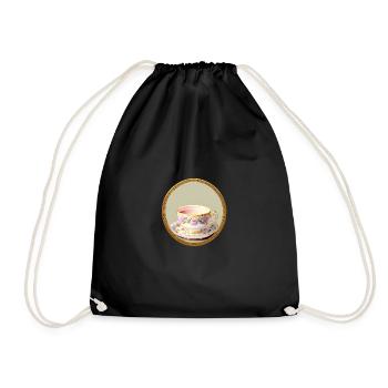 Eine Tasse Tee oder Kaffee? - Turnbeutel - Schwarz - Vorne