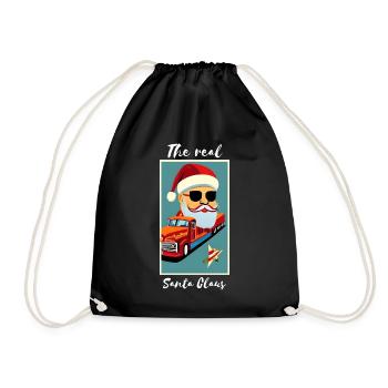 The Real Santa Claus - Turnbeutel - Schwarz - Vorne