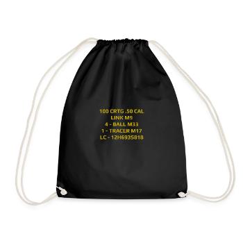 Ammunition Box 50 Caliber - Weapons - Drawstring Bag - black - Front
