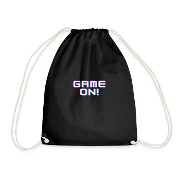 Game On - Turnbeutel - Schwarz - Vorne