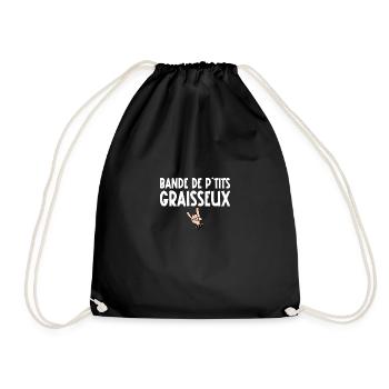bande de p'tits graisseux - Sac de sport léger - noir - Devant
