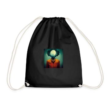 Psychedelic Head - Drawstring Bag - black - Front