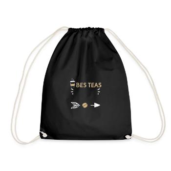 Bes Teas - Coffee - Drawstring Bag - black - Front