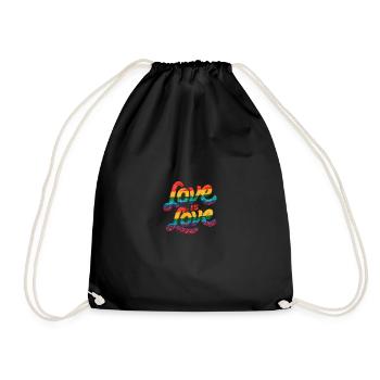 L’amour est l’amour - Sac de sport léger - noir - Devant