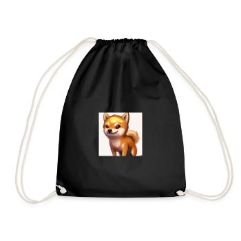 Cute Shiba Inu - Turnbeutel - Schwarz - Vorne