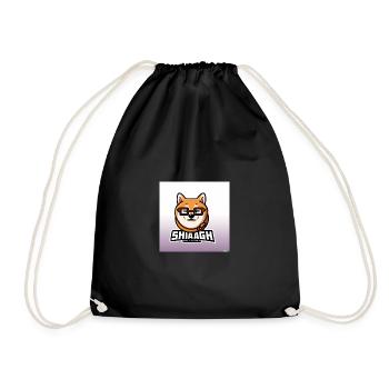 Shiba Inu with glasses - Turnbeutel - Schwarz - Vorne