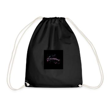 dreamer - Drawstring Bag - black - Front