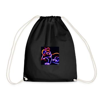 Neon Widder - Turnbeutel - Schwarz - Vorne