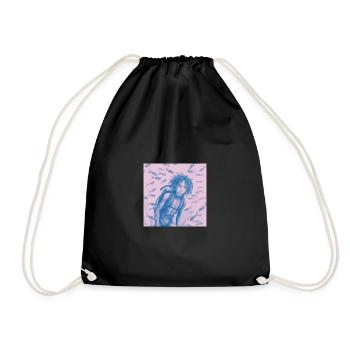 Garçon plongeur rose - Sac de sport léger - noir - Devant