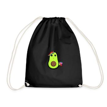 Licorne d’avocat sucré - Sac de sport léger - noir - Devant