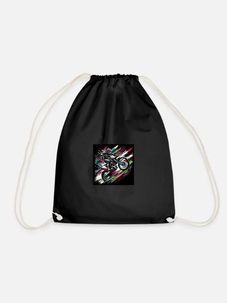 NeoStreak Motocross - Drawstring Bag - black