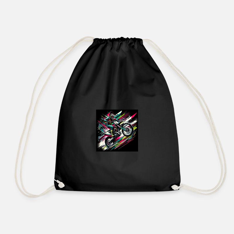 NeoStreak Motocross - Drawstring Bag - black