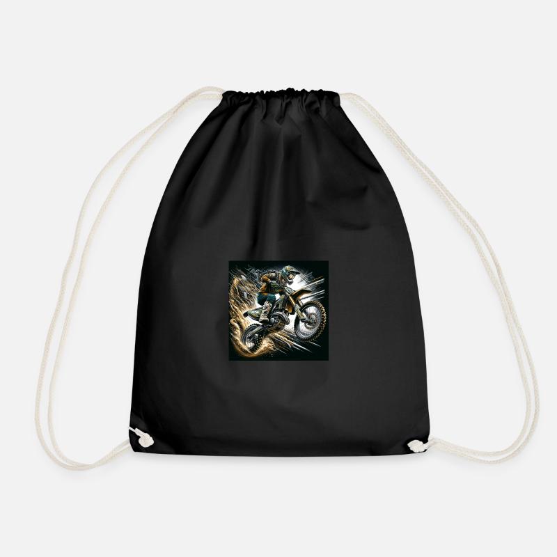 DirtRider's Glory - Drawstring Bag - black
