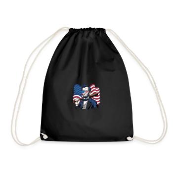 Baseball Men Women Kids Player Pitcher Softball - Turnbeutel - Schwarz - Vorne