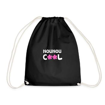 nounou cool - Sac de sport léger - noir - Devant