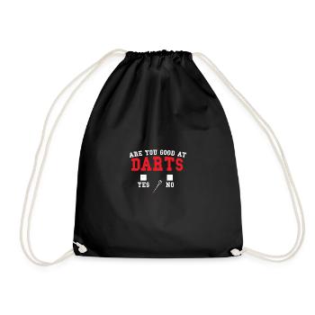 Are You Good At Darts - Darts - Drawstring Bag - black - Front