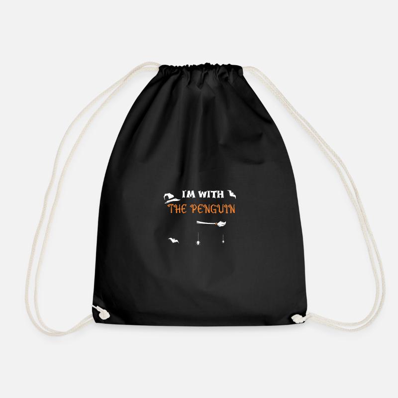 I'm With The Penguin - Halloween - Turnbeutel - Schwarz