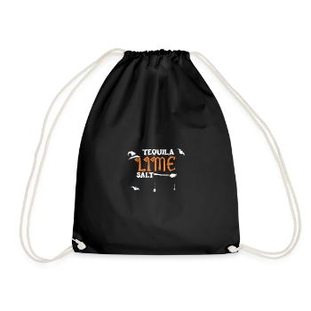 Tequila Lime Salt - Halloween - Turnbeutel - Schwarz - Vorne