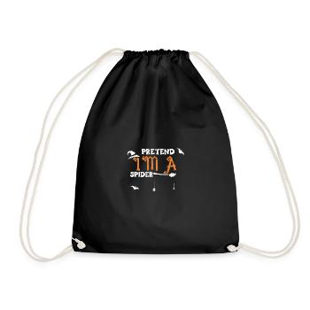 Faites semblant d’être une araignée - Halloween - Sac de sport léger - noir - Devant