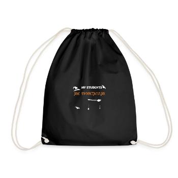 My Students are Spooktacular - Drawstring Bag - black - Front