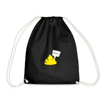 Montre lundi ce que tu penses de lui! - Sac de sport léger - noir - Devant