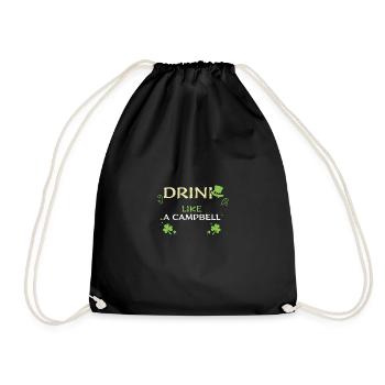 Drink Like A Campbell - Turnbeutel - Schwarz - Vorne