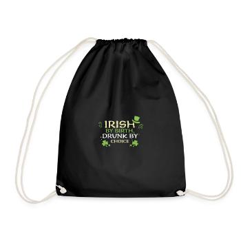 Irlandais de naissance, ivre par choix - Sac de sport léger - noir - Devant