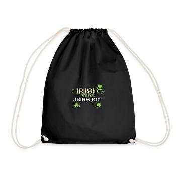 Irish pride, Irish joy - Turnbeutel - Schwarz - Vorne