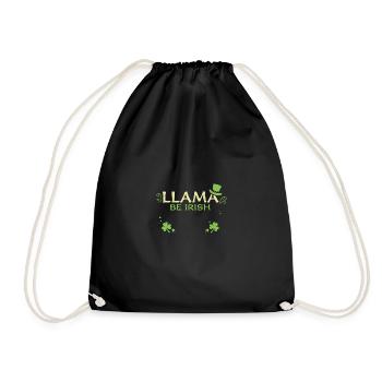 Llama Be Irish - Saint-Patrick - Sac de sport léger - noir - Devant
