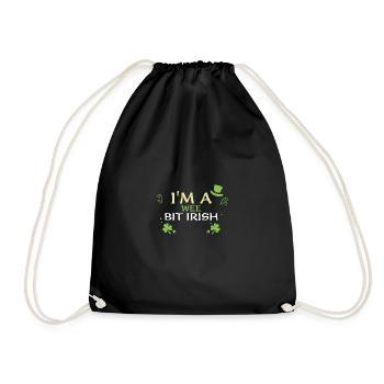 I'm A Wee Bit Irish - Turnbeutel - Schwarz - Vorne