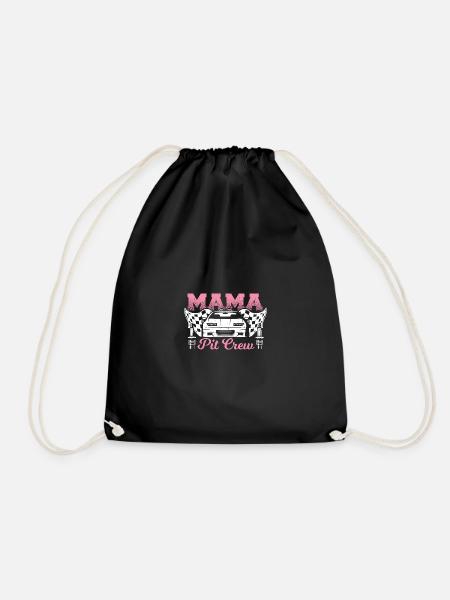 Mama Pit Crew - Mutter - Turnbeutel - Schwarz