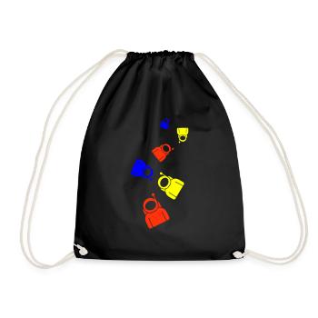 Astronaut icon icon - Drawstring Bag - black - Front