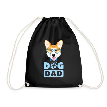Walisischer Corgi Hund Vater - Turnbeutel - Schwarz - Vorne