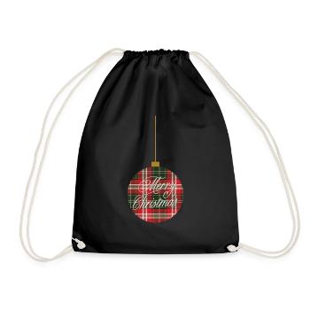 Noël - Cadeau de Noël - Sac de sport léger - noir - Devant