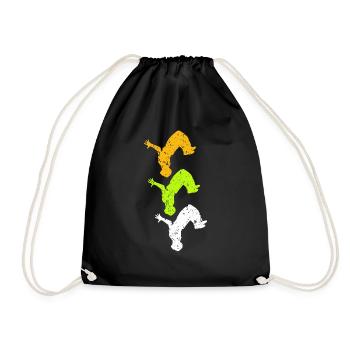 Free running - Drawstring Bag - black - Front