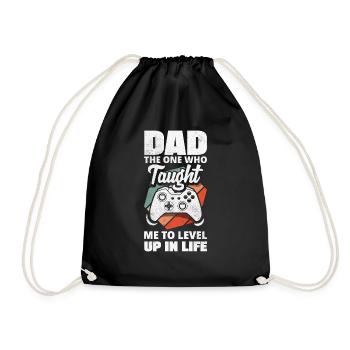 Papa Celui qui m’a appris à niveler ma vie - Sac de sport léger - noir - Devant
