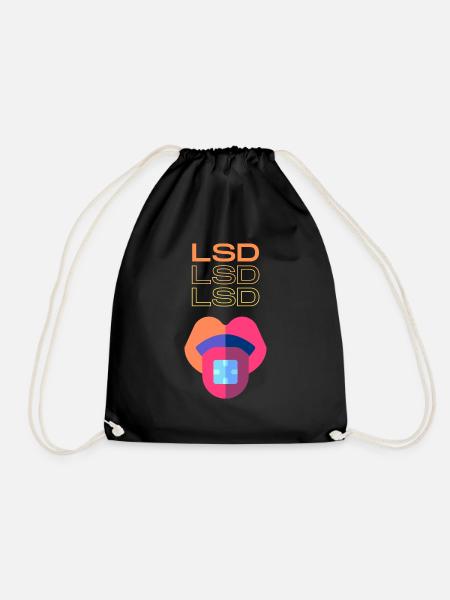 LSD - Psychedelika - Turnbeutel - Schwarz