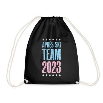 Après-Ski 2023 - Drawstring Bag - black - Front