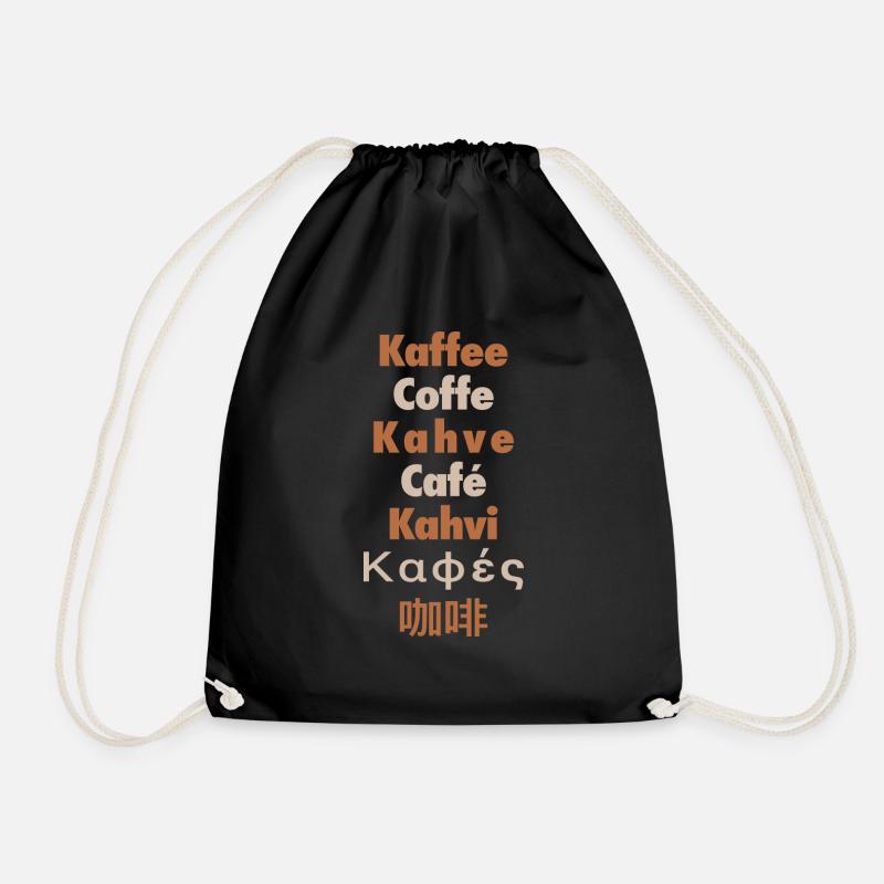 Kaffee Coffee Kaffeetrinker Kaffe Liebhaber Spruch - Turnbeutel - Schwarz