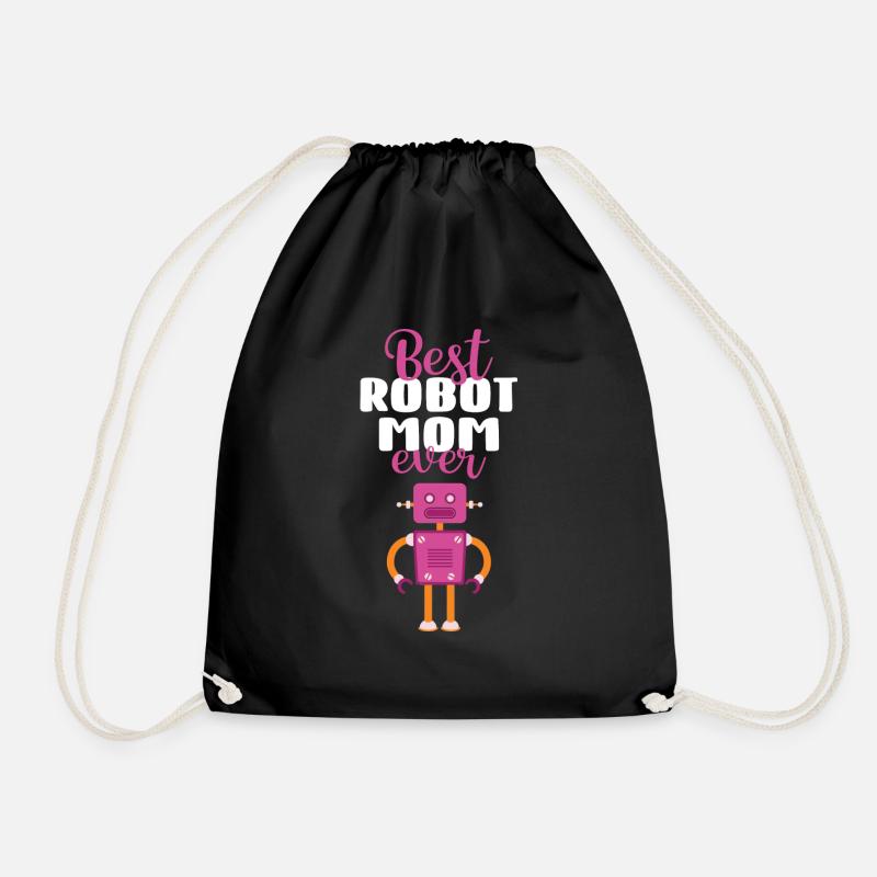Women Mother Droid Builder Robotics Best Robot Mom - Turnbeutel - Schwarz