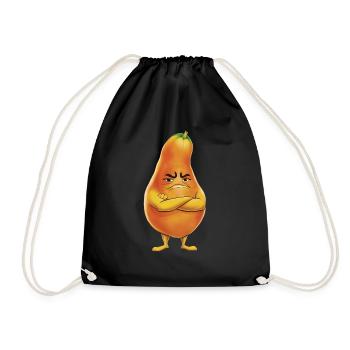 Papaya - Turnbeutel - Schwarz - Vorne